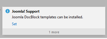 Joomla DocBlock Templates