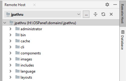 Окно Browse Remote Host